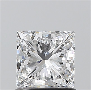 Picture of Natural Diamond 1.00 Carats, Princess with  Cut, D Color, SI1 Clarity and Certified by GIA