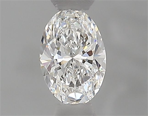 Picture of Natural Diamond 0.40 Carats, Oval with  Cut, E Color, VVS2 Clarity and Certified by GIA
