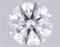 Lab Grown Diamond 1.42 Carats, Round with Ideal Cut, F Color, IF Clarity and Certified by IGI