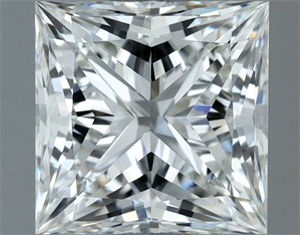 Picture of Natural Diamond 1.02 Carats, Princess with  Cut, G Color, VVS1 Clarity and Certified by IGI