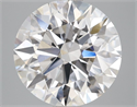 Lab Grown Diamond 4.00 Carats, Round with Ideal Cut, E Color, VS2 Clarity and Certified by IGI