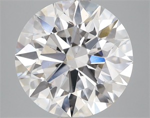 Picture of Lab Grown Diamond 4.00 Carats, Round with Ideal Cut, E Color, VS2 Clarity and Certified by IGI