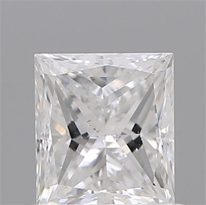 Picture of Natural Diamond 0.70 Carats, Princess with  Cut, D Color, I1 Clarity and Certified by GIA