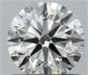 Natural Diamond 0.71 Carats, Round with Excellent Cut, H Color, VVS1 Clarity and Certified by IGI