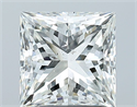 Natural Diamond 2.01 Carats, Princess with  Cut, I Color, SI2 Clarity and Certified by GIA