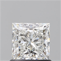 Natural Diamond 0.95 Carats, Princess with  Cut, H Color, VVS1 Clarity and Certified by GIA