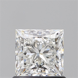 Picture of Natural Diamond 0.95 Carats, Princess with  Cut, H Color, VVS1 Clarity and Certified by GIA