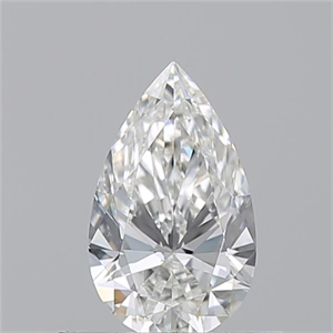 Picture of Natural Diamond 0.52 Carats, Pear with  Cut, G Color, VS1 Clarity and Certified by GIA