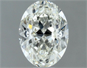 Natural Diamond 0.91 Carats, Oval with  Cut, I Color, VVS1 Clarity and Certified by IGI