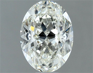Picture of Natural Diamond 0.91 Carats, Oval with  Cut, I Color, VVS1 Clarity and Certified by IGI