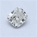 Natural Diamond 0.70 Carats, Cushion with  Cut, I Color, SI2 Clarity and Certified by GIA