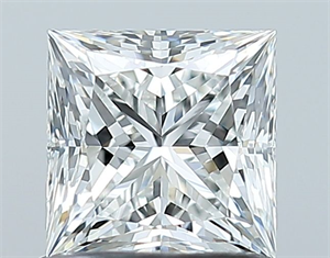 Picture of Natural Diamond 1.00 Carats, Princess with  Cut, G Color, VS2 Clarity and Certified by GIA