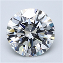 Natural Diamond 2.01 Carats, Round with Excellent Cut, E Color, VS1 Clarity and Certified by GIA