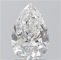 Natural Diamond 1.20 Carats, Pear with  Cut, E Color, SI2 Clarity and Certified by GIA