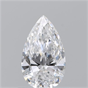 Natural Diamond 0.72 Carats, Pear with  Cut, D Color, VS2 Clarity and Certified by GIA
