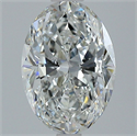 Natural Diamond 2.29 Carats, Oval with  Cut, G Color, SI1 Clarity and Certified by GIA