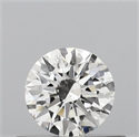 Natural Diamond 0.40 Carats, Round with Excellent Cut, F Color, SI1 Clarity and Certified by GIA
