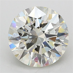 Picture of Lab Grown Diamond 3.01 Carats, Round with Excellent Cut, J Color, VS1 Clarity and Certified by IGI
