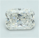 Diamante Natural 2.01 quilates, Radiante , Color G, claridad SI1 y certificado GIA