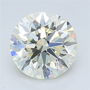 Foto Diamante Natural 2.01 quilates, Redondo , Color N, claridad VS2 y certificado GIA de