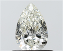 Natural Diamond 0.50 Carats, Pear with  Cut, I Color, VVS2 Clarity and Certified by IGI