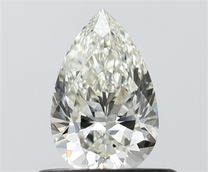 Picture of Natural Diamond 0.50 Carats, Pear with  Cut, I Color, VVS2 Clarity and Certified by IGI