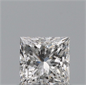 Diamante Natural 0.50 quilates, Princesa , Color F, claridad IF y certificado GIA