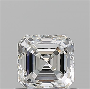 Foto Diamante Natural 0.71 quilates, Asscher , Color G, claridad SI1 y certificado GIA de