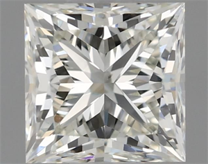 Picture of Natural Diamond 0.71 Carats, Princess with  Cut, L Color, VS2 Clarity and Certified by GIA