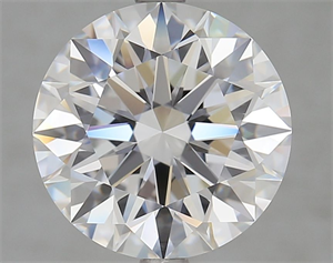Picture of Lab Grown Diamond 5.04 Carats, Round with Ideal Cut, D Color, IF Clarity and Certified by IGI