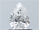 Diamante Natural 0.41 quilates, De pera , Color E, claridad IF y certificado GIA
