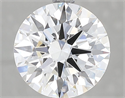 Lab Grown Diamond 3.08 Carats, Round with Ideal Cut, F Color, VVS2 Clarity and Certified by IGI