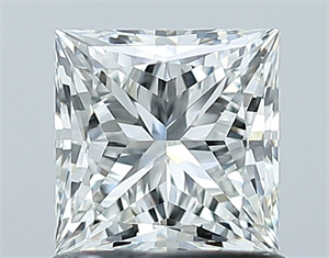 Picture of Natural Diamond 1.02 Carats, Princess with  Cut, H Color, VVS2 Clarity and Certified by GIA