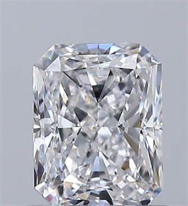 Picture of Natural Diamond 0.70 Carats, Radiant with  Cut, D Color, VS1 Clarity and Certified by GIA