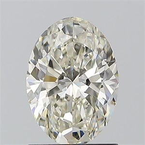 Picture of Natural Diamond 1.20 Carats, Oval with  Cut, K Color, VS2 Clarity and Certified by GIA