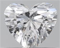 Natural Diamond 0.44 Carats, Heart with  Cut, D Color, VS1 Clarity and Certified by GIA