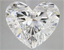 Natural Diamond 4.01 Carats, Heart with  Cut, F Color, VS2 Clarity and Certified by GIA