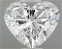 Natural Diamond 0.38 Carats, Heart with  Cut, E Color, SI1 Clarity and Certified by GIA