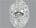 Natural Diamond 1.51 Carats, Oval with  Cut, I Color, SI2 Clarity and Certified by GIA