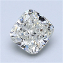 Natural Diamond 1.52 Carats, Cushion with  Cut, J Color, SI2 Clarity and Certified by GIA