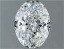 Natural Diamond 0.90 Carats, Oval with  Cut, G Color, VS2 Clarity and Certified by GIA