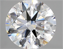 Lab Grown Diamond 3.03 Carats, Round with Ideal Cut, D Color, VVS1 Clarity and Certified by IGI