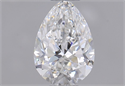 Diamante Natural 0.40 quilates, De pera , Color F, claridad VVS2 y certificado GIA