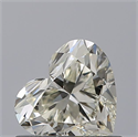Natural Diamond 0.56 Carats, Heart with  Cut, K Color, VVS1 Clarity and Certified by GIA