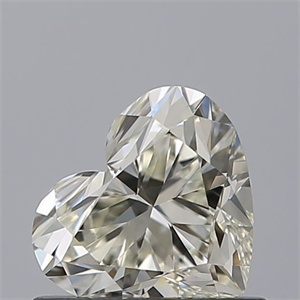 Picture of Natural Diamond 0.56 Carats, Heart with  Cut, K Color, VVS1 Clarity and Certified by GIA