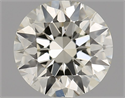 Natural Diamond 0.80 Carats, Round with Excellent Cut, L Color, VS1 Clarity and Certified by IGI