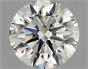 Natural Diamond 0.82 Carats, Round with Excellent Cut, J Color, IF Clarity and Certified by GIA