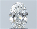 Natural Diamond 0.70 Carats, Oval with  Cut, F Color, SI1 Clarity and Certified by GIA