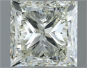 Natural Diamond 1.00 Carats, Princess with  Cut, K Color, VS1 Clarity and Certified by IGI
