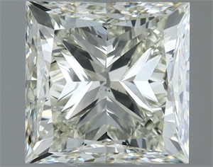 Picture of Natural Diamond 1.00 Carats, Princess with  Cut, K Color, VS1 Clarity and Certified by IGI
